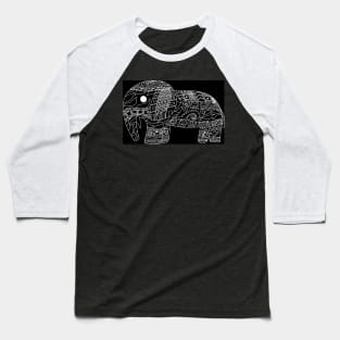 indie elephant in bazar of pattern ecopop Baseball T-Shirt